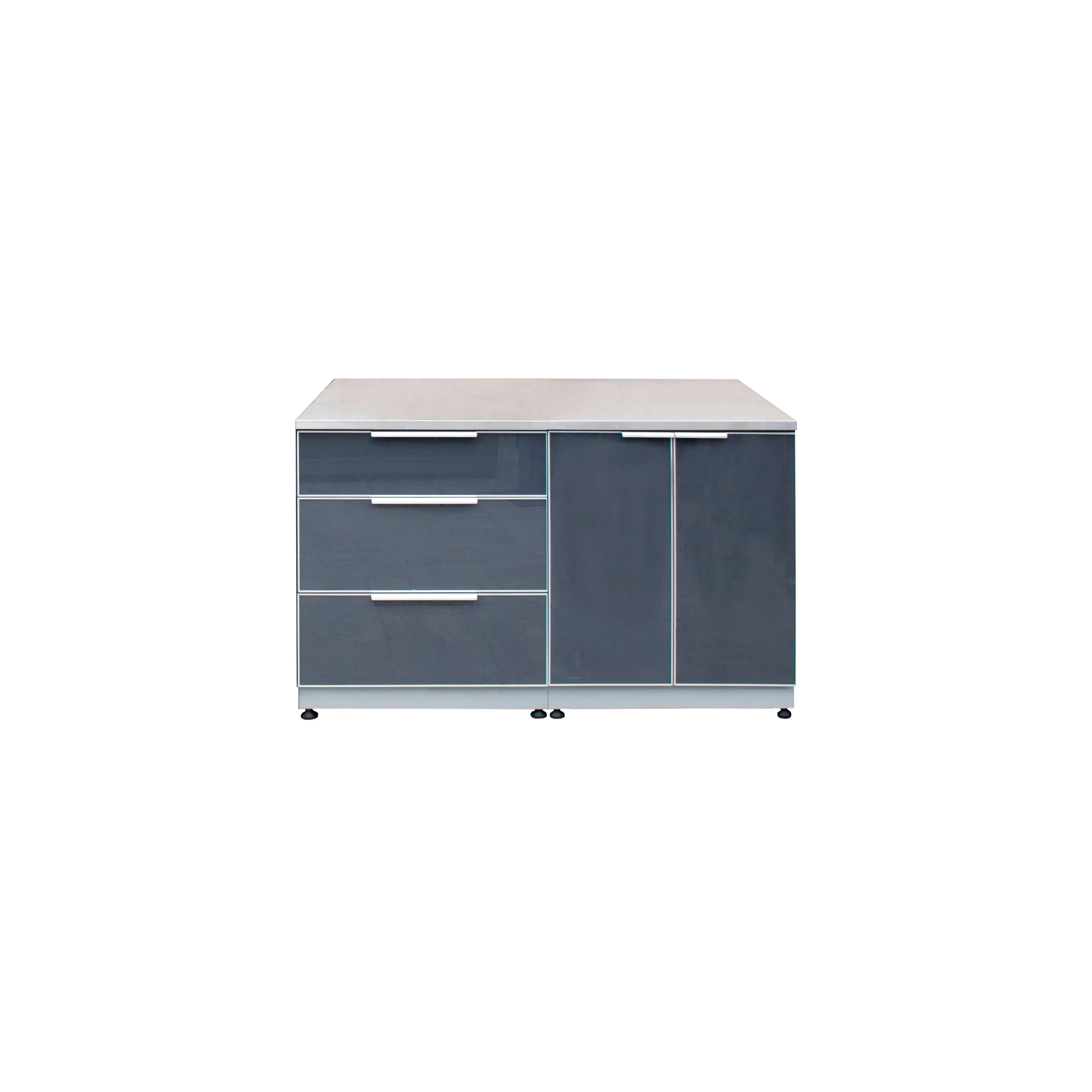 Double Extended Stainless Steel Top