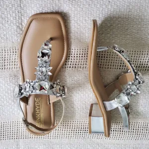 DREAM Heels - Silver Embellished Sandals