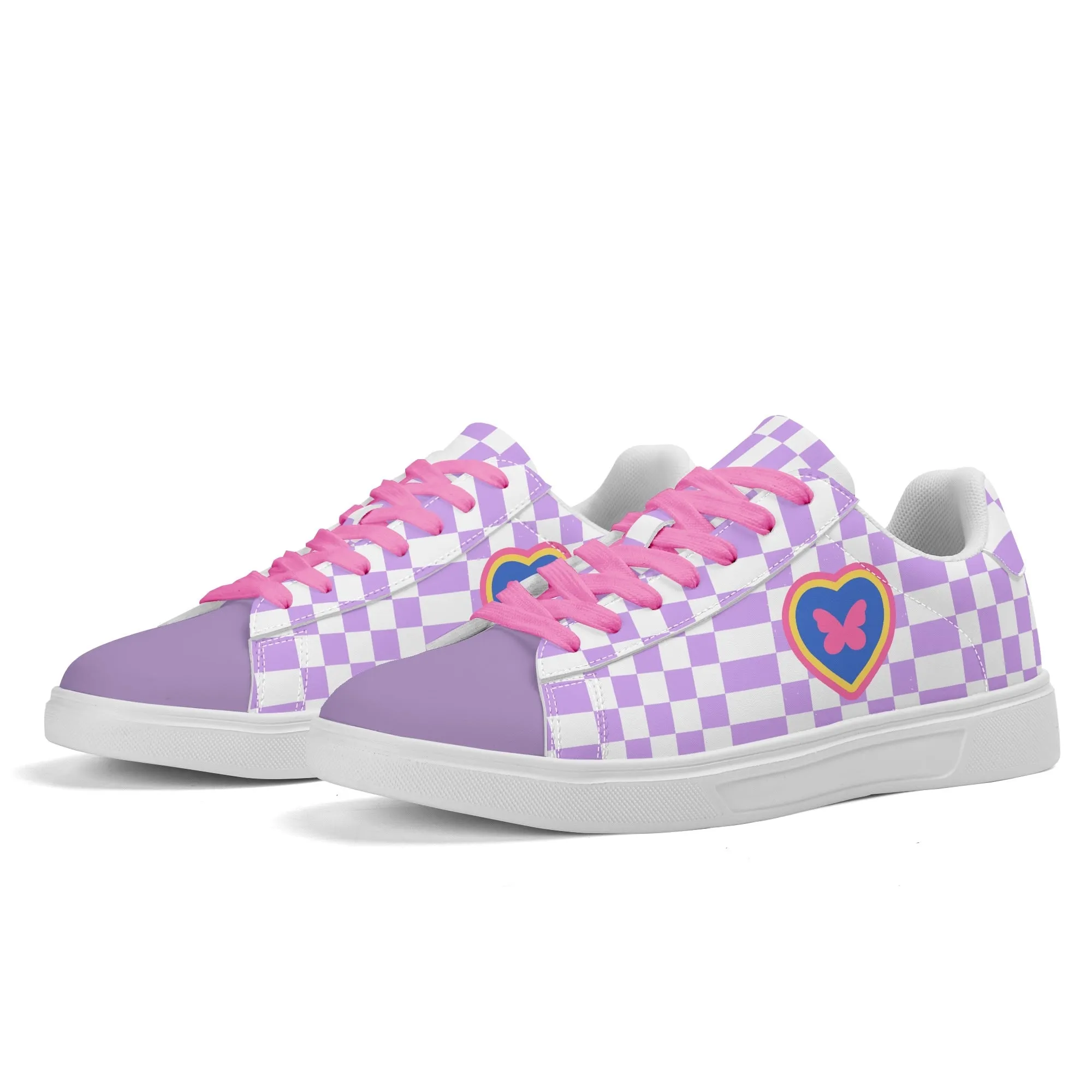 Dream Pop Unisex Low Top Leather Kicks