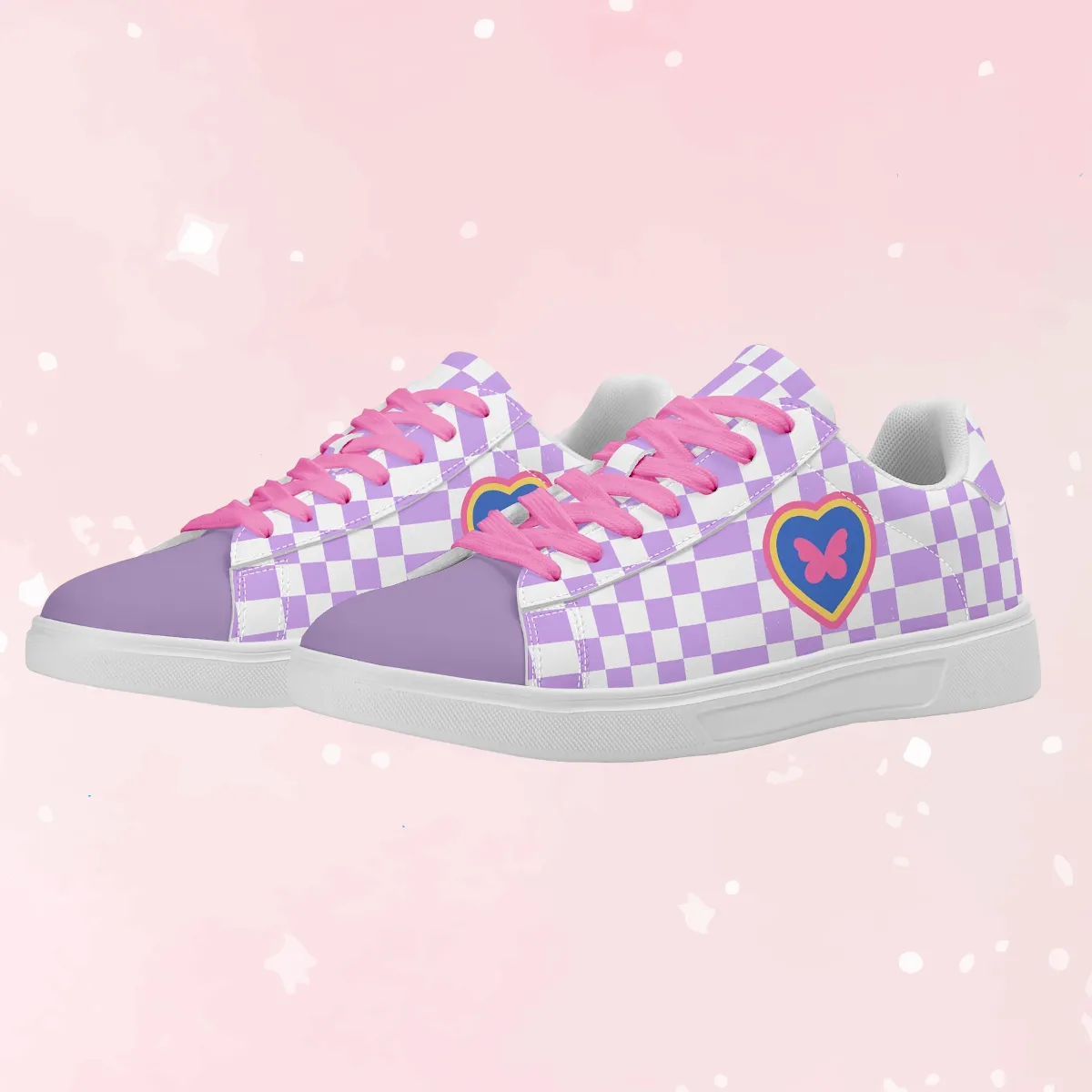 Dream Pop Unisex Low Top Leather Kicks