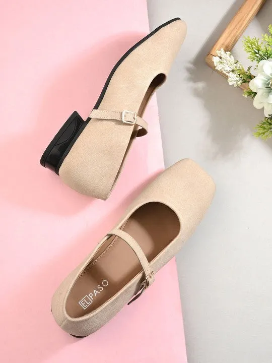 El Paso Women Open Toe Flats with Bows
