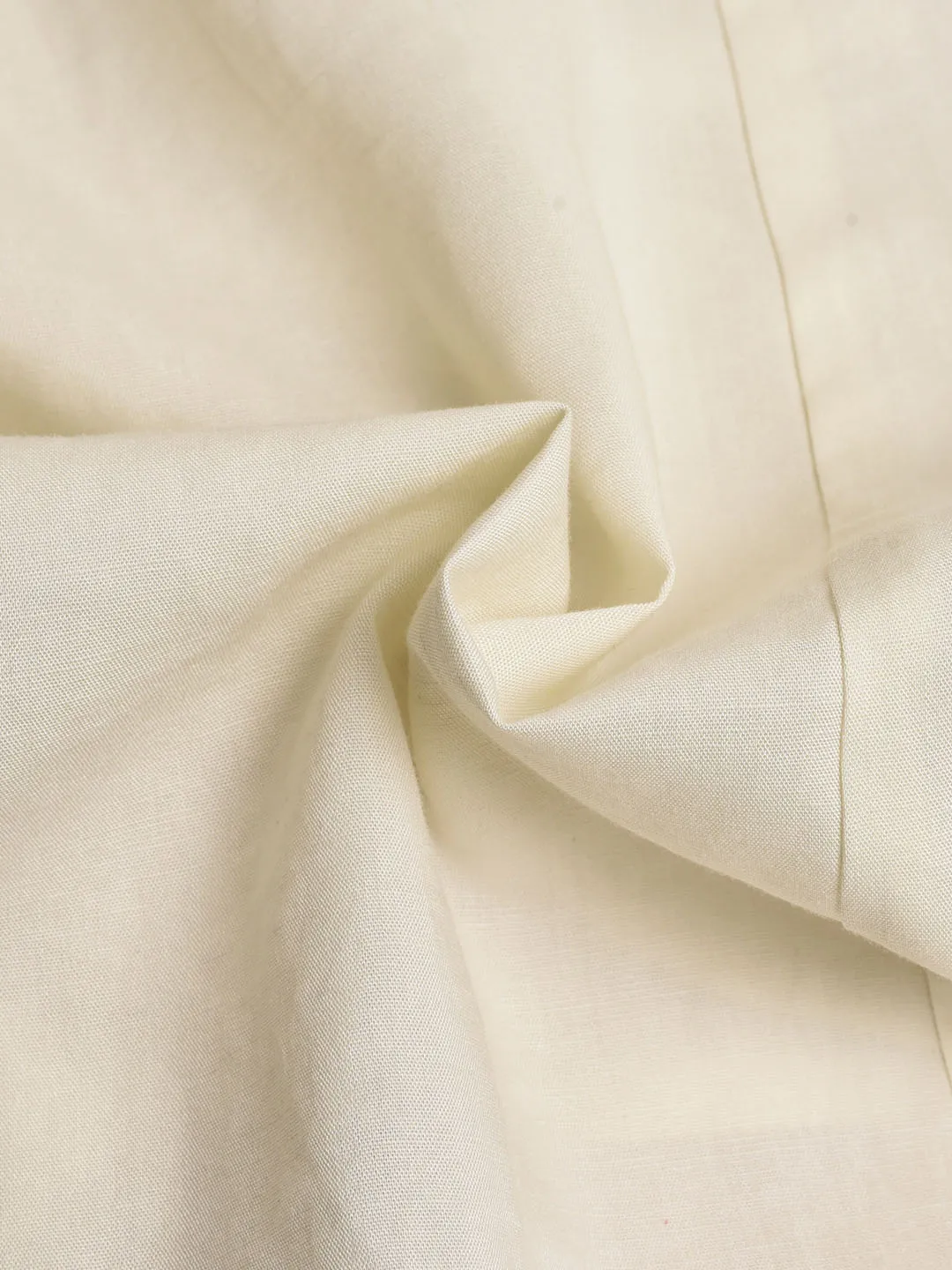 Elianna Bow V-neck Puff Sleeve A-line Dress- Off White