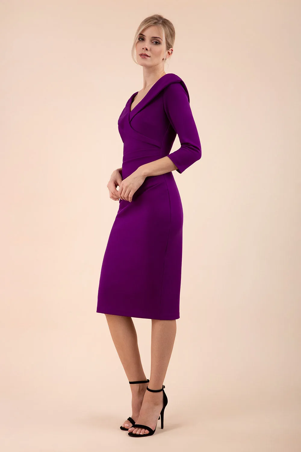 Eliza 3/4 Sleeve Pencil Dress