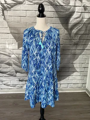 Emily Dress in Blue Cyprus