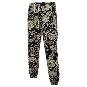 Ethnic Style 3D Printed Linen Casual Pants