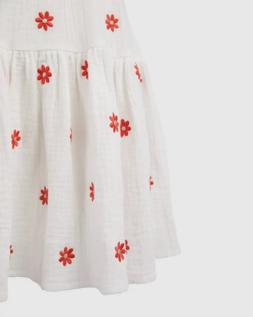 EVE GIRL MAGGIE DRESS WHITE
