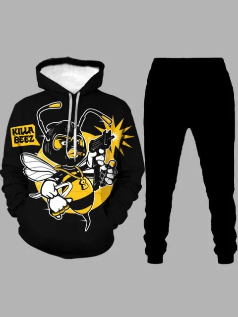 Fashion 3D Hoodies Suits Men Sweatshirt