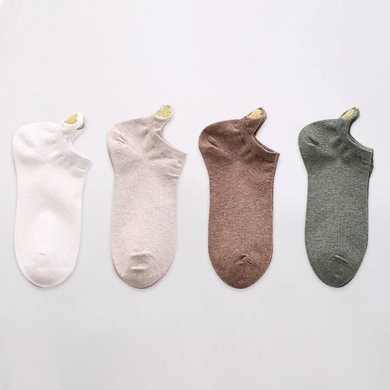 Fashion Ankle Socks - 4 Pairs