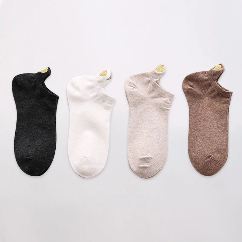 Fashion Ankle Socks - 4 Pairs