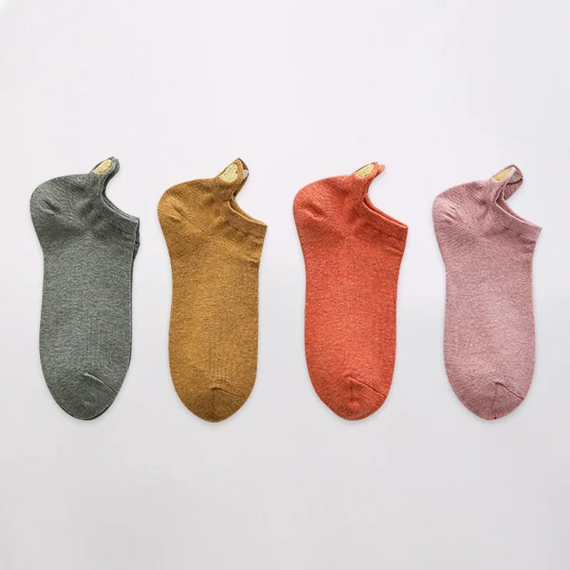 Fashion Ankle Socks - 4 Pairs