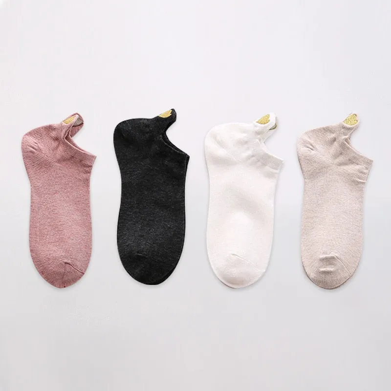 Fashion Ankle Socks - 4 Pairs