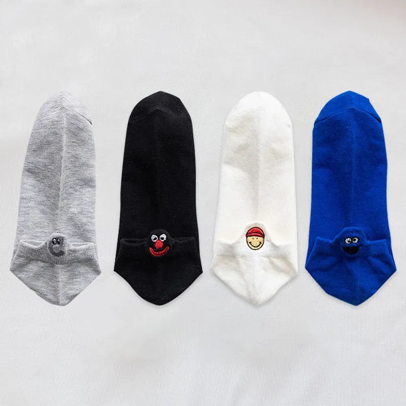 Fashion Ankle Socks - 4 Pairs