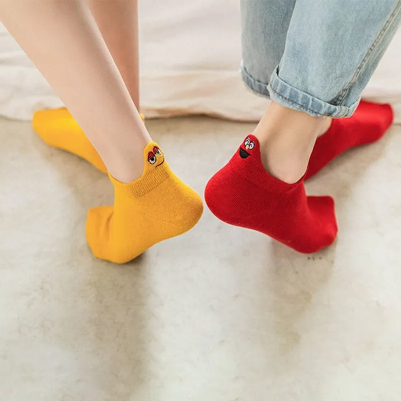 Fashion Ankle Socks - 4 Pairs