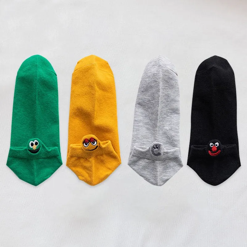 Fashion Ankle Socks - 4 Pairs