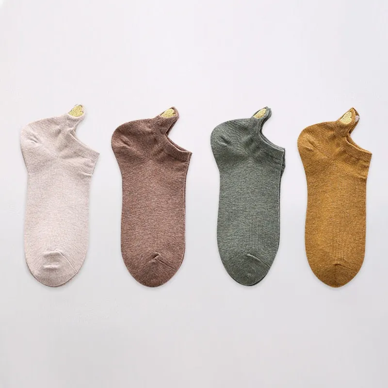 Fashion Ankle Socks - 4 Pairs