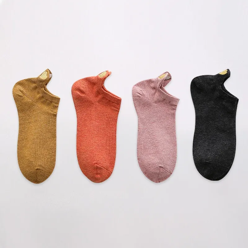 Fashion Ankle Socks - 4 Pairs