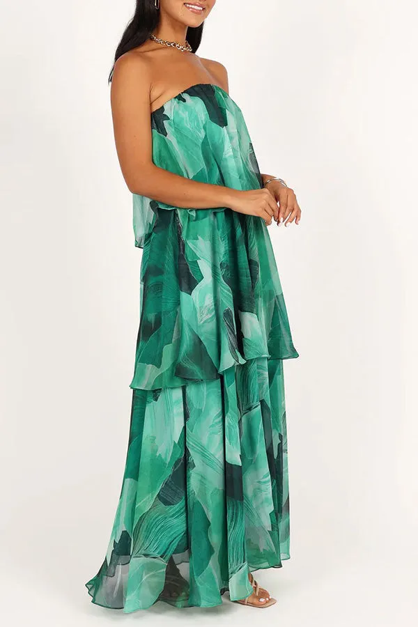 Fashion casual three-layer cake skirt