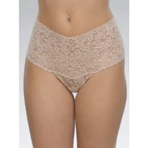 Fashion Retro Lace Thong - Chai - One Size