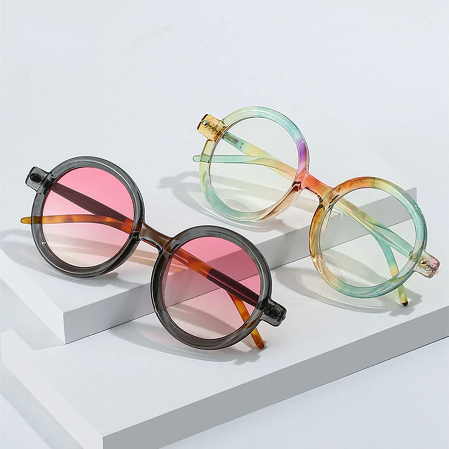 Fashion Retro Oversized Round Quality Frame