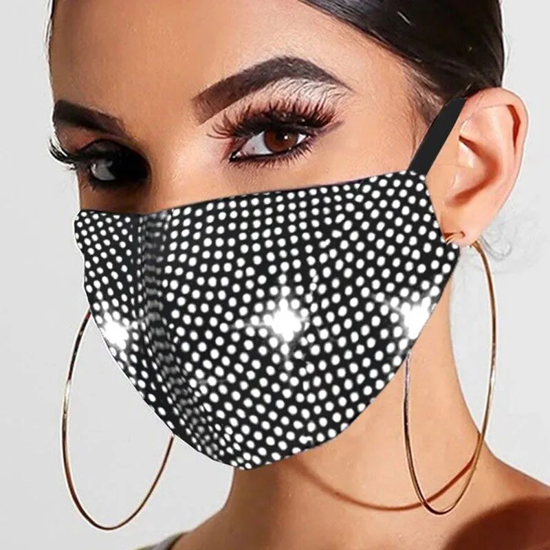 Fashion Rhinestone Jewelry Mask