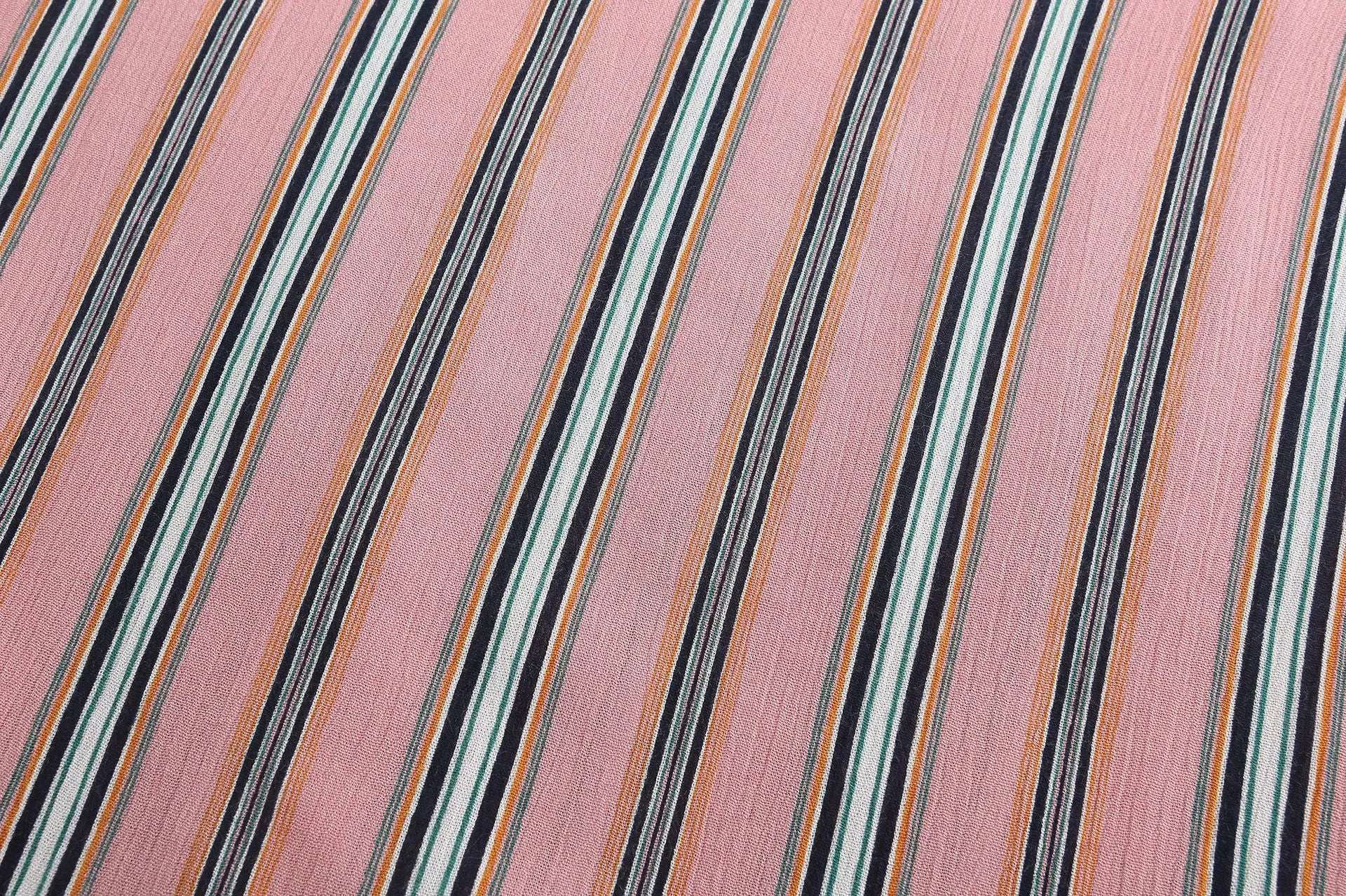 Fashion V-neck Striped Sling Ruffled Dress