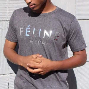 FELINE SILVER FOIL TEE