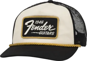 Fender 1946 Gold Braid Hat, Cream/Black
