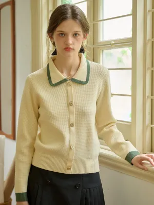 【Final Sale】Stella Peter Pan Collar Knit Cardigan