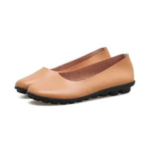 Flat Shoes Women Leather Loafers