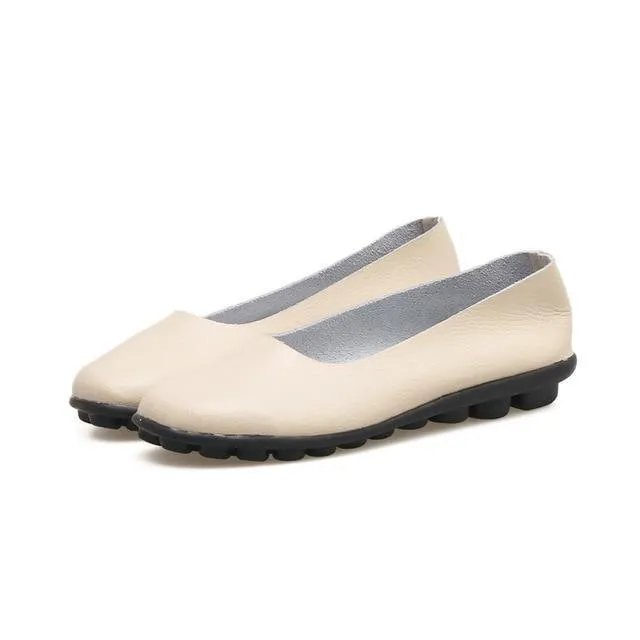 Flat Shoes Women Leather Loafers