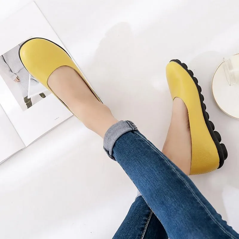 Flat Shoes Women Leather Loafers