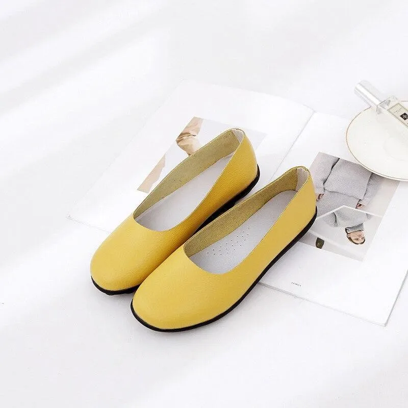 Flat Shoes Women Leather Loafers