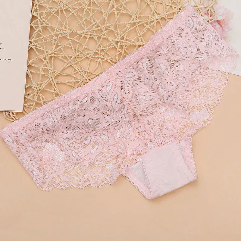 Floral Pattern Lace Panty