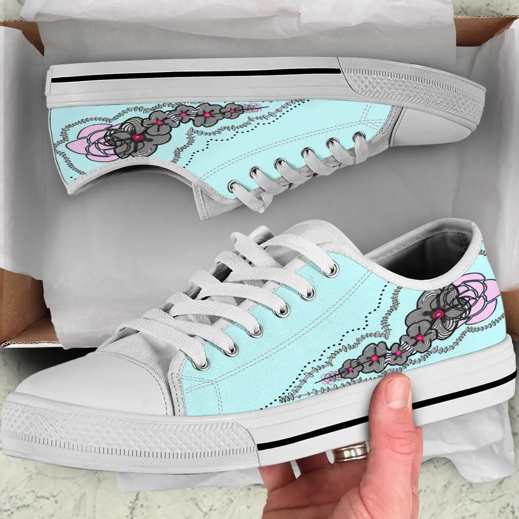 Floral Women's Low Top Shoes