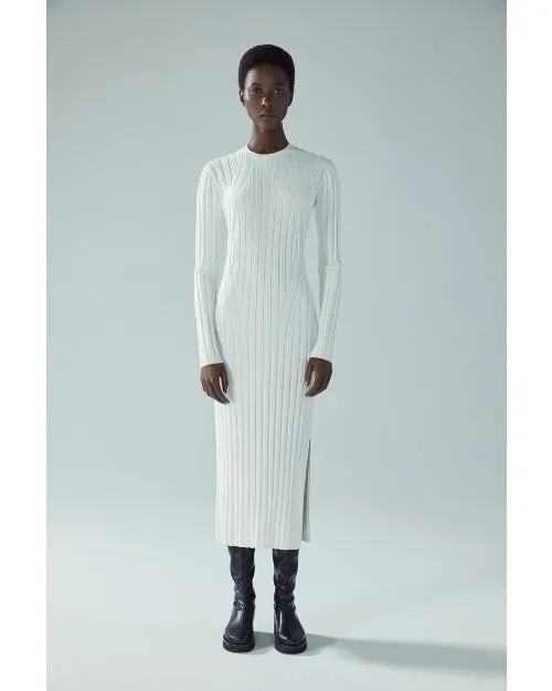 FRAME | Ribbed Sweater Dress | Off White