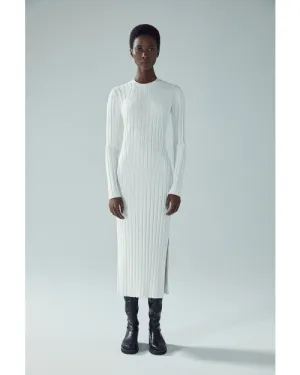 FRAME | Ribbed Sweater Dress | Off White