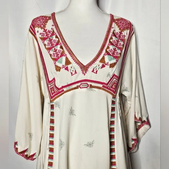 Free People Tulum Mini Dress With Bell Sleeves