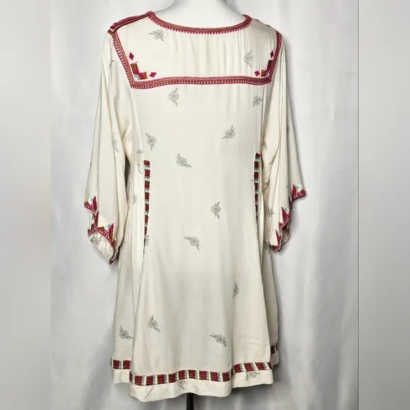Free People Tulum Mini Dress With Bell Sleeves