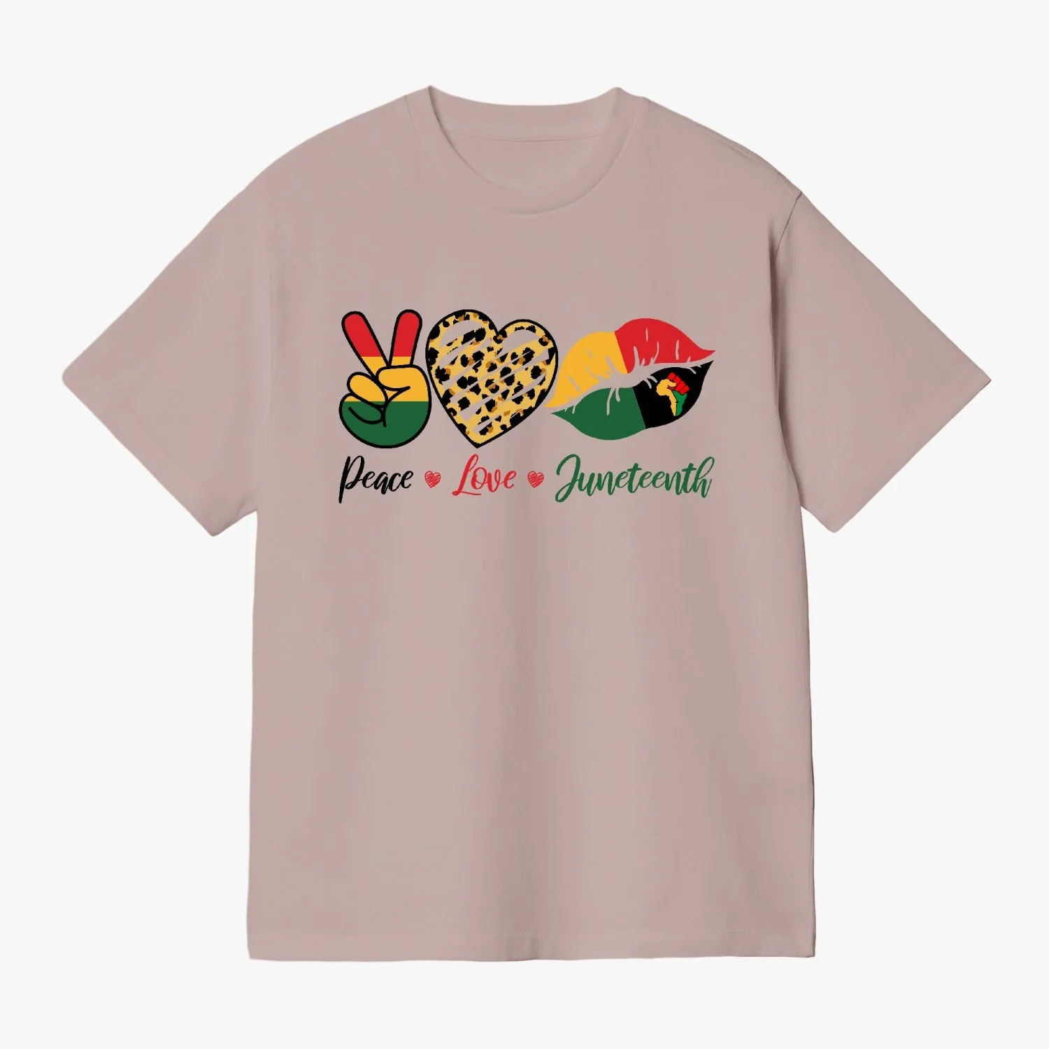 Front and Back Juneteenth Unisex Garment-Dyed T-shirt
