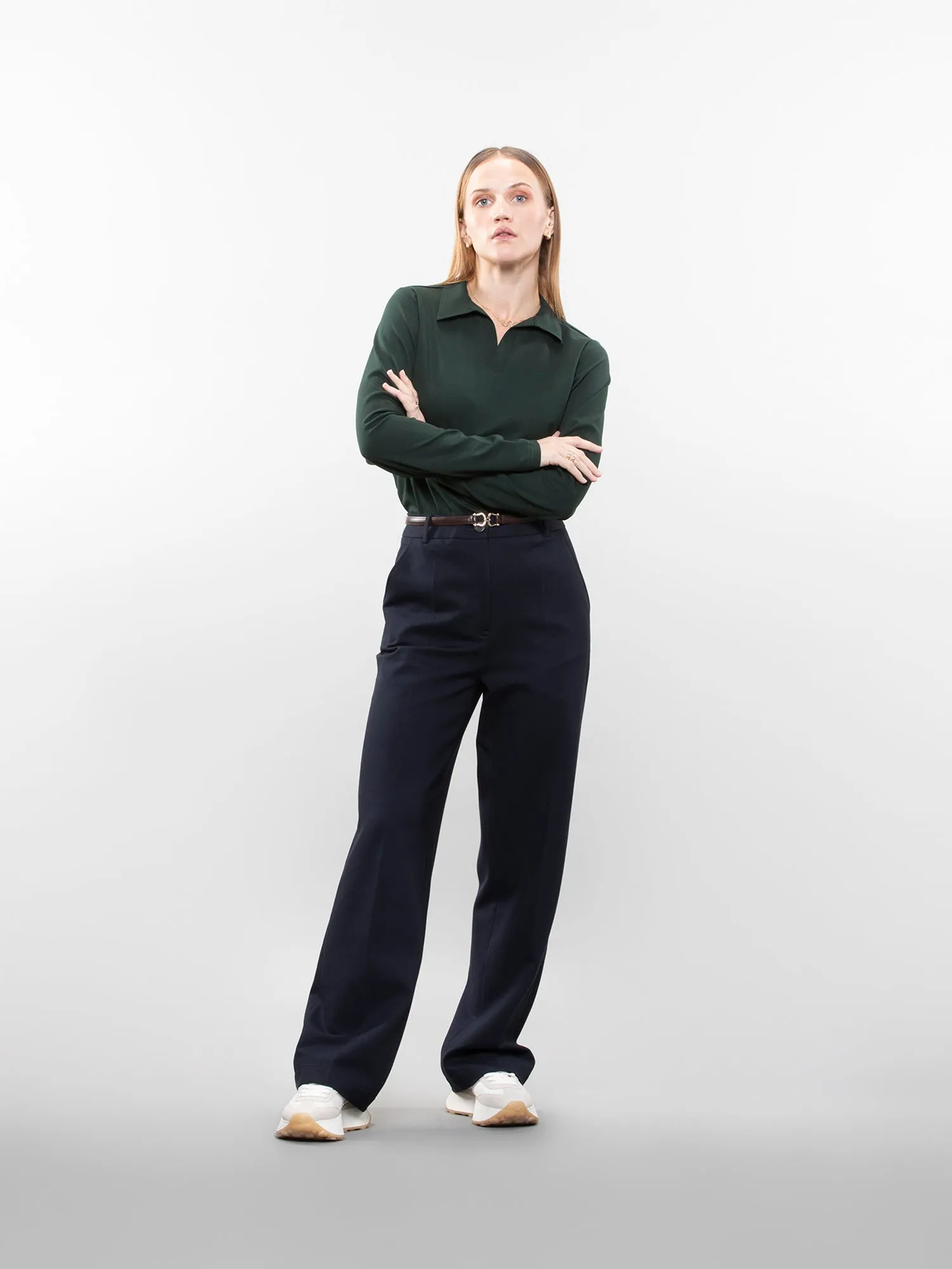Full-sleeve lifestyle polo