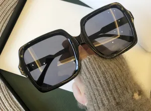 Gafas de Sol Diseñador Paris Armazón Cuadrado Retro Oversized Vintage Avant Garde Fashion