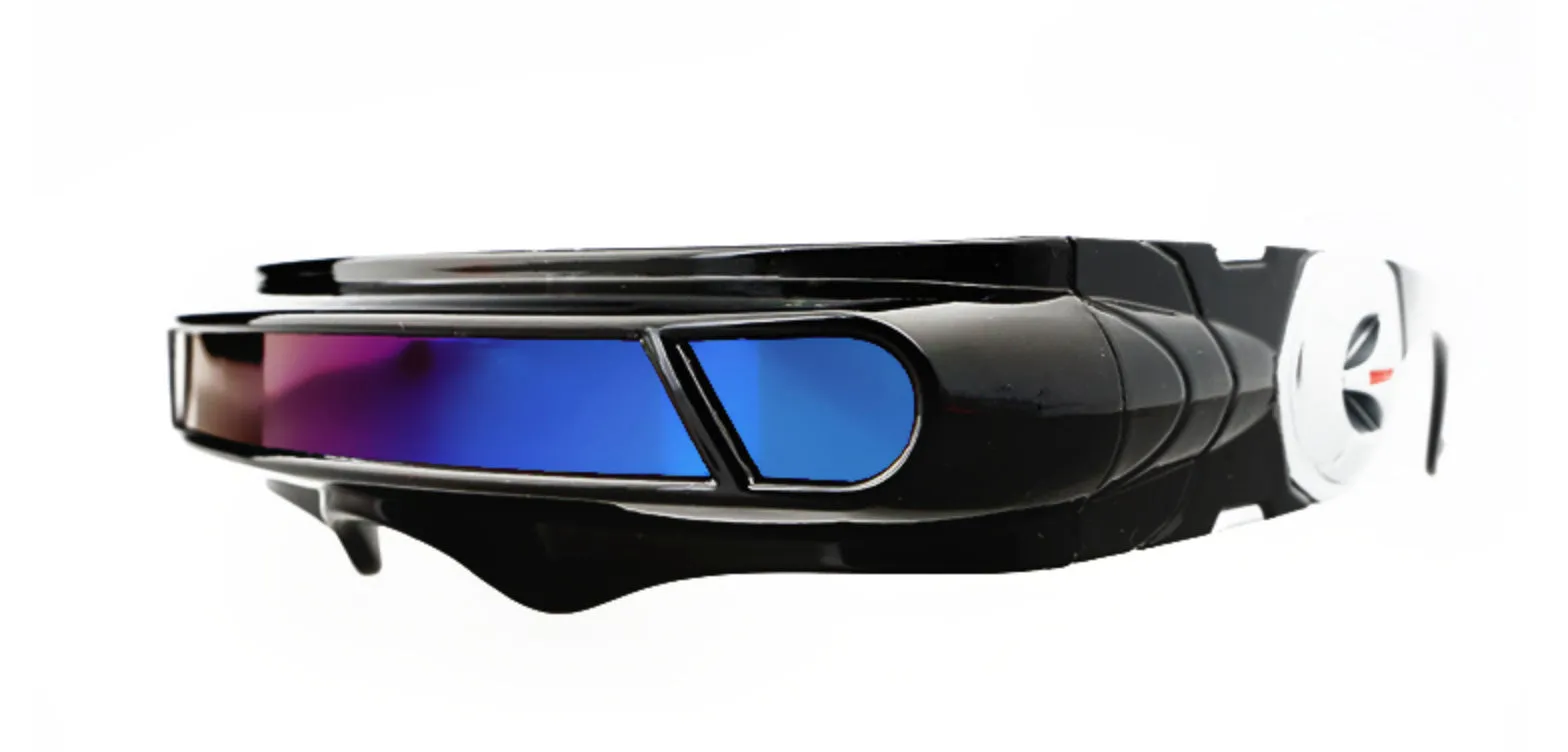 Gafas estilo X-Men Cyclops Láser Rave DJ EMF Punk Concierto Retro 100% Protección UV400 Espejo Cosplay Calidad Excelente
