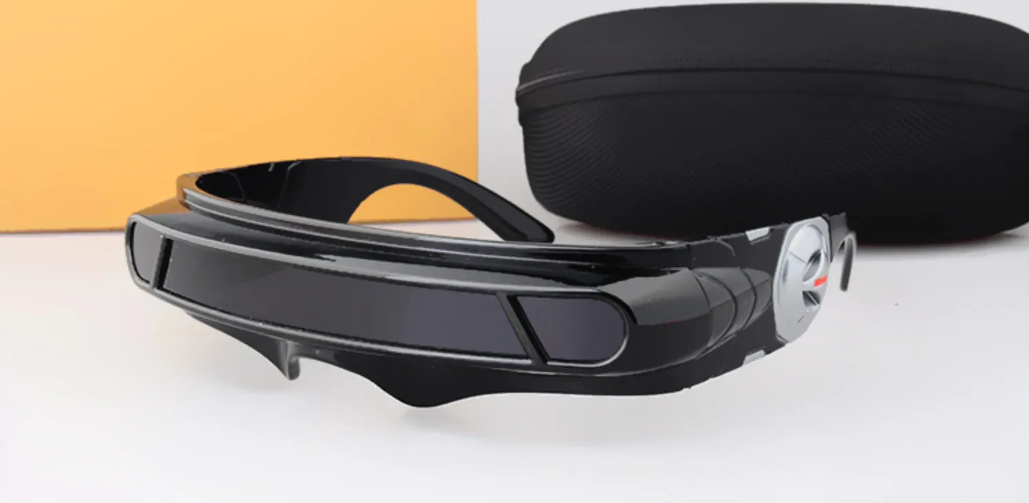 Gafas estilo X-Men Cyclops Láser Rave DJ EMF Punk Concierto Retro 100% Protección UV400 Espejo Cosplay Calidad Excelente