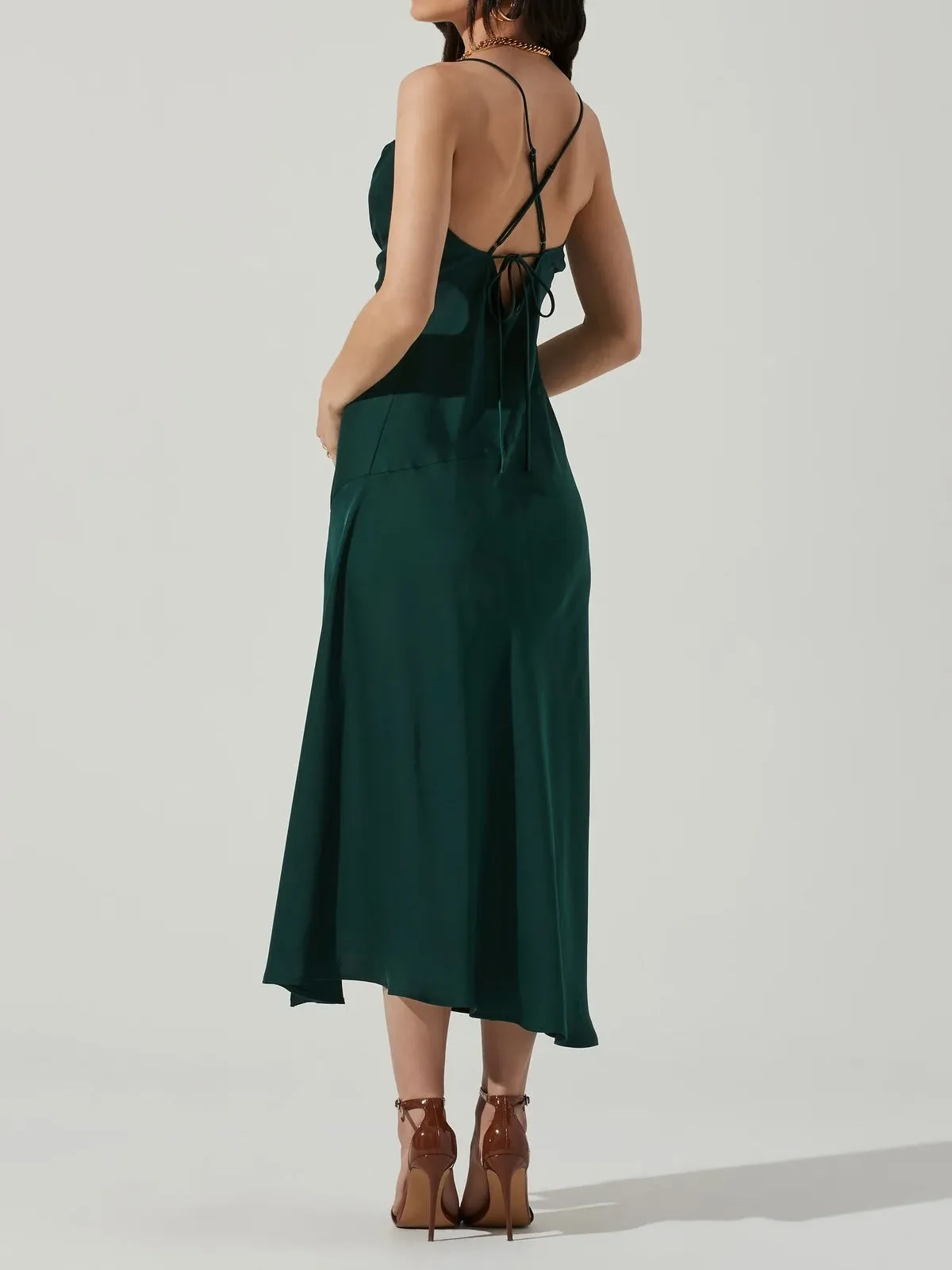 Gaia Dress Hunter Green