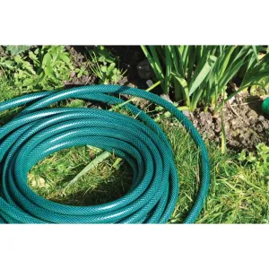 Garden Hose Pipe Multi Purpose Outdoor Hosepipe - Heavy Duty Reinforced 15 Metre