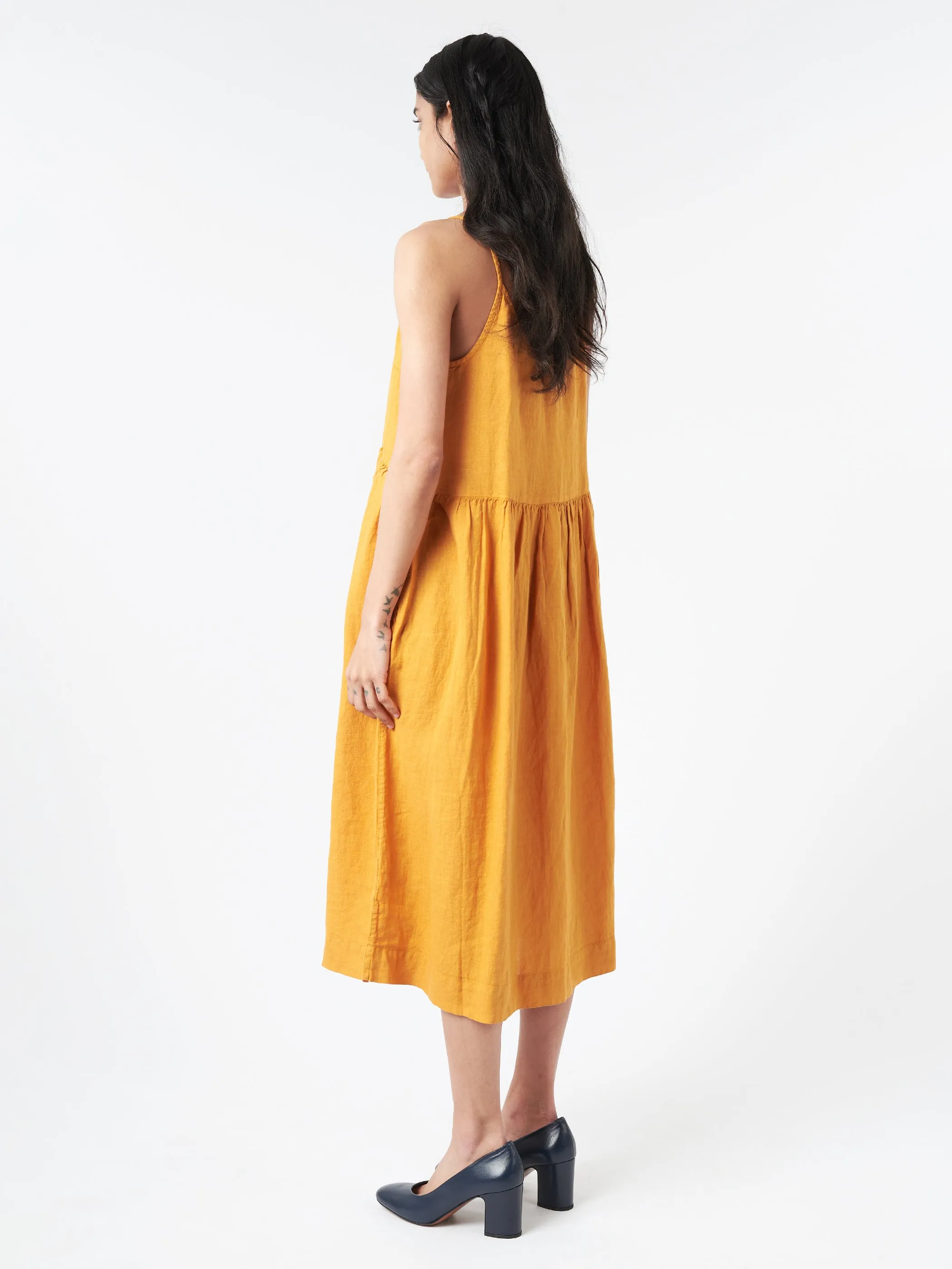 Garment Dyed Lightweight Linen Lounge Dress