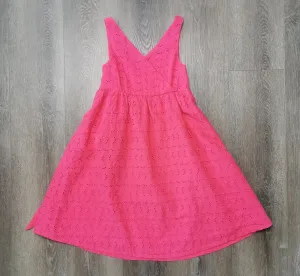 GIRL SIZE 10 YEARS - CHAPS, Empire Waist, Eyelet, Tank Summer Dress EUC B38