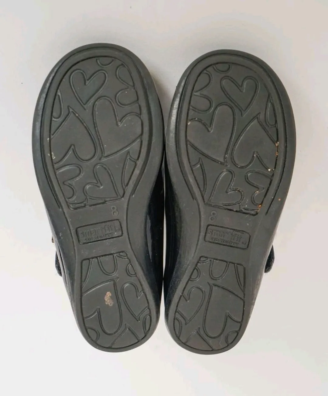 GIRL SIZE 8 TODDLER - Smartfit, Black Mary Jane Ballet Flats VGUC B59