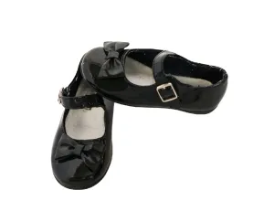 GIRL SIZE 8 TODDLER - Smartfit, Black Mary Jane Ballet Flats VGUC B59