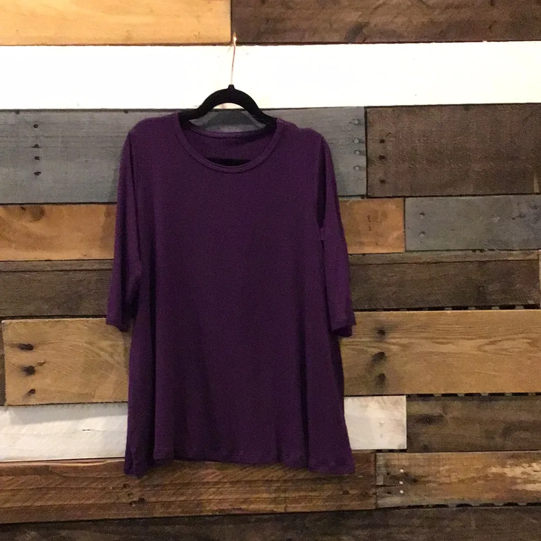 Girls Plum Swing Dress